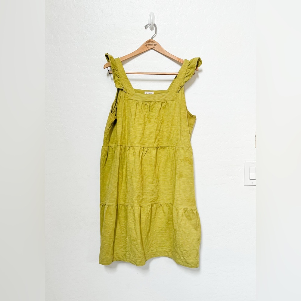 Roolee Ruffle Strap Tiered Midi Dress